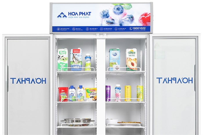 Tủ mát trưng bày Hòa Phát Inverter 526 lít HSR D8526